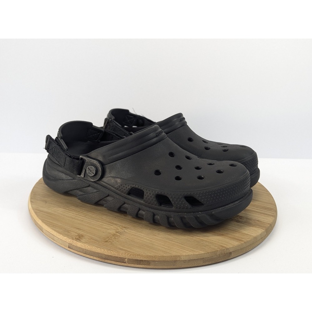 Crocs Clogs Mens 8 Duet Max II Unisex Womens 10 Adjustable Strap Outdoor Slip On